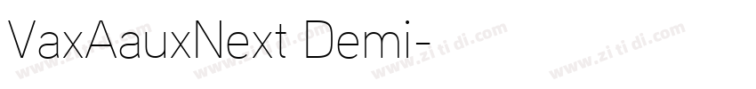 VaxAauxNext Demi字体转换